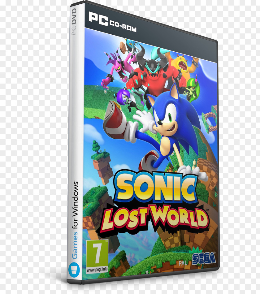 Sonic Lost World The Hedgehog Adventure 2 PC Game & All-Stars Racing Transformed PNG