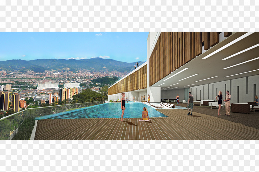 Alberca Citté Sandiego Mall Monserrate Apartment Architecture PNG