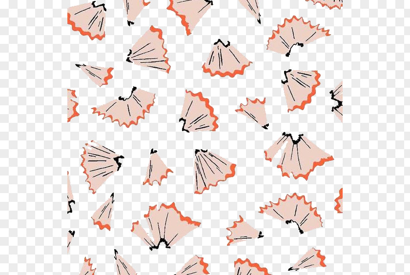 Cartoon Pencil Shavings Background Drawing Pattern PNG