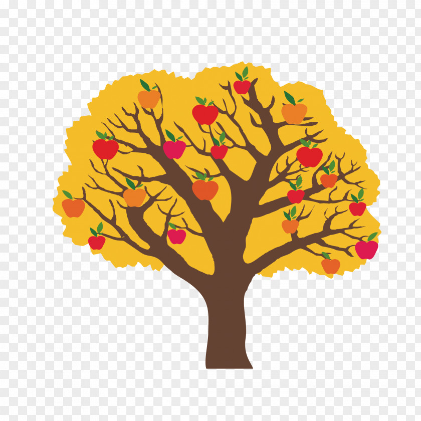 Colored Trees Vector Graphics Tree Image Illustration Design PNG