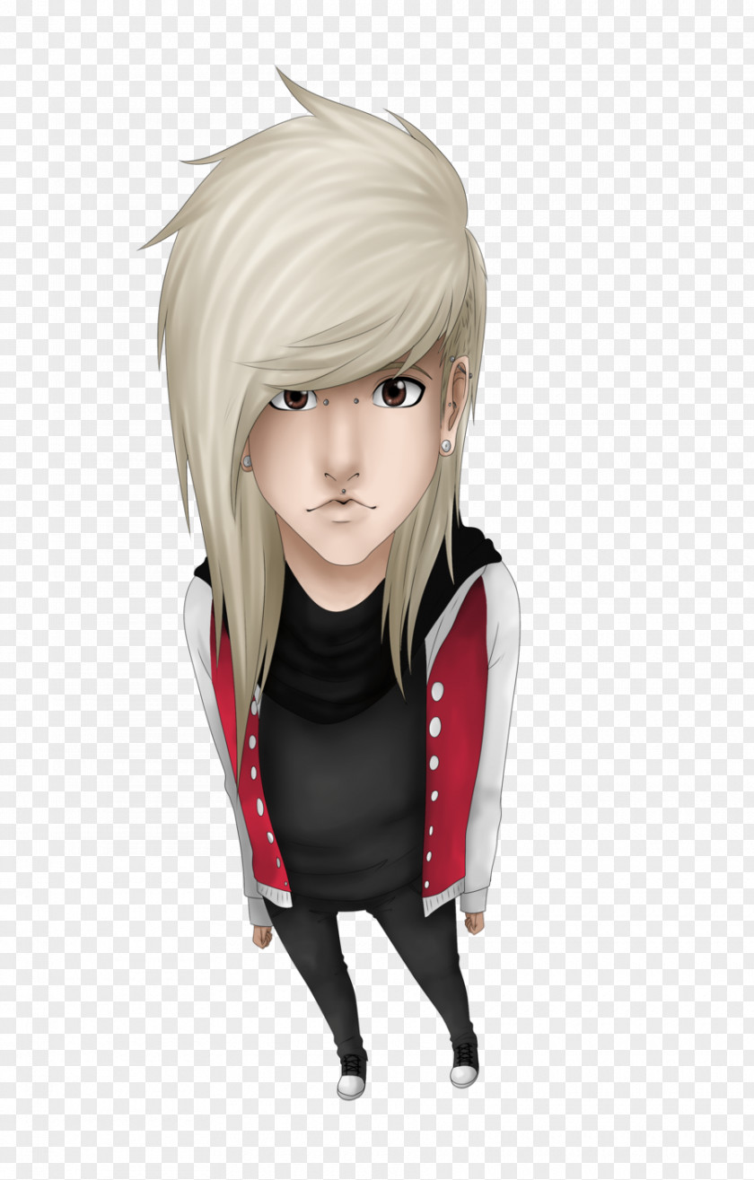 From Above Spoiled Youth Wig Art Blond Muffin PNG