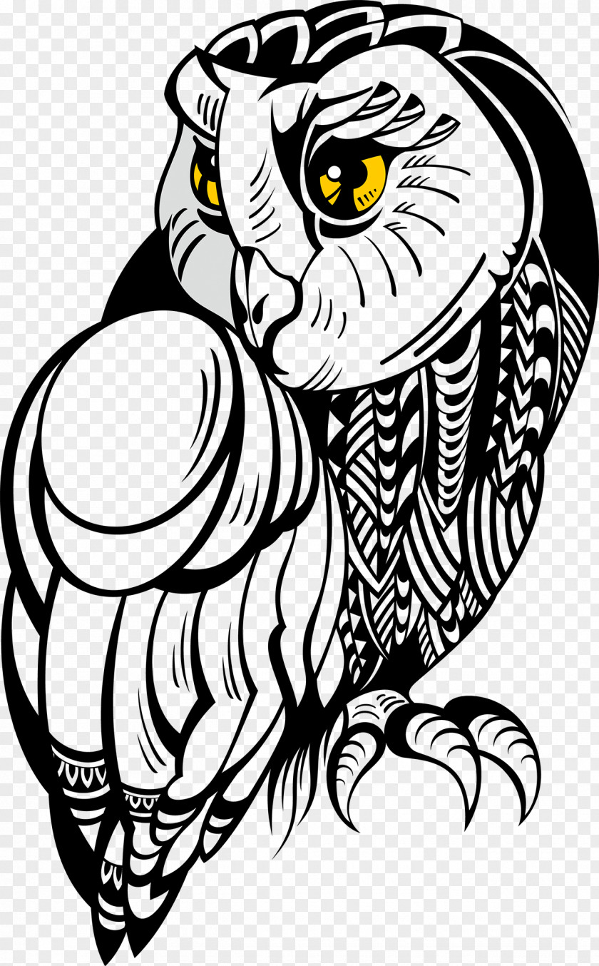 Tattoo Owl Stock Illustration Drawing Clip Art PNG