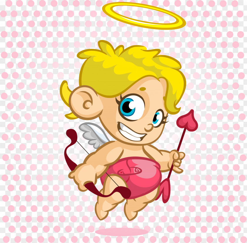 Vector Cupid Cartoon Illustration PNG