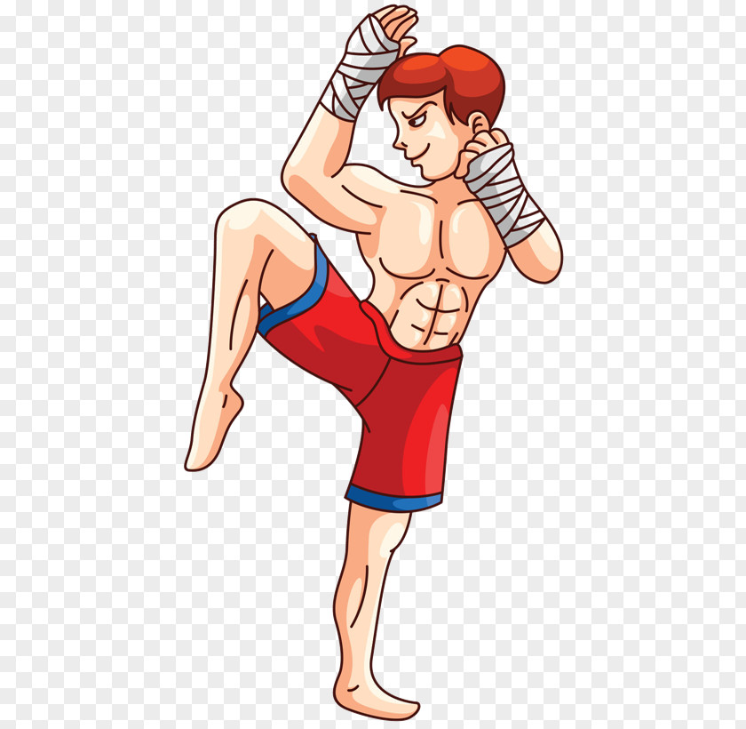 Boxing Muay Thai Kickboxing Drawing PNG