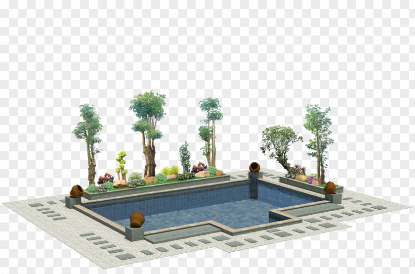 Design Landscape Architecture Dafid Florist Tukang Taman Surabaya Garden Sketch PNG