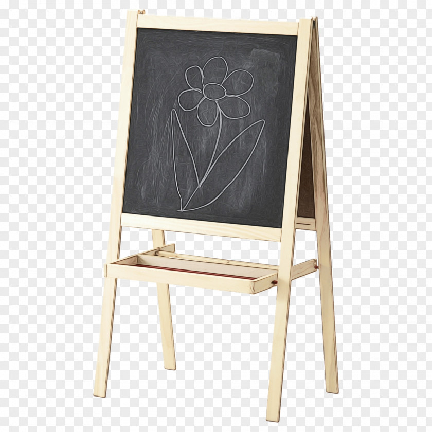 Plywood Wood Blackboard Easel Office Supplies Furniture Chair PNG