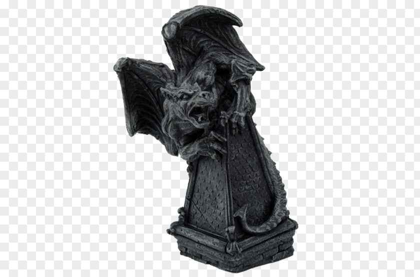 Roaring Twenties Gargoyle Figurine Statue Sculpture Gothic Architecture PNG