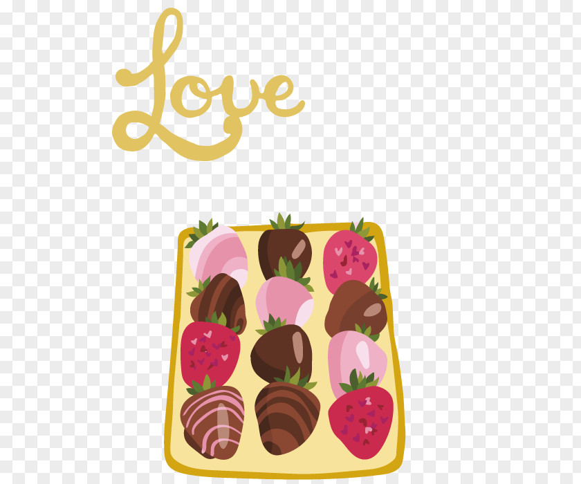 Vector Strawberry Snack Food Gifts Cream Cake PNG