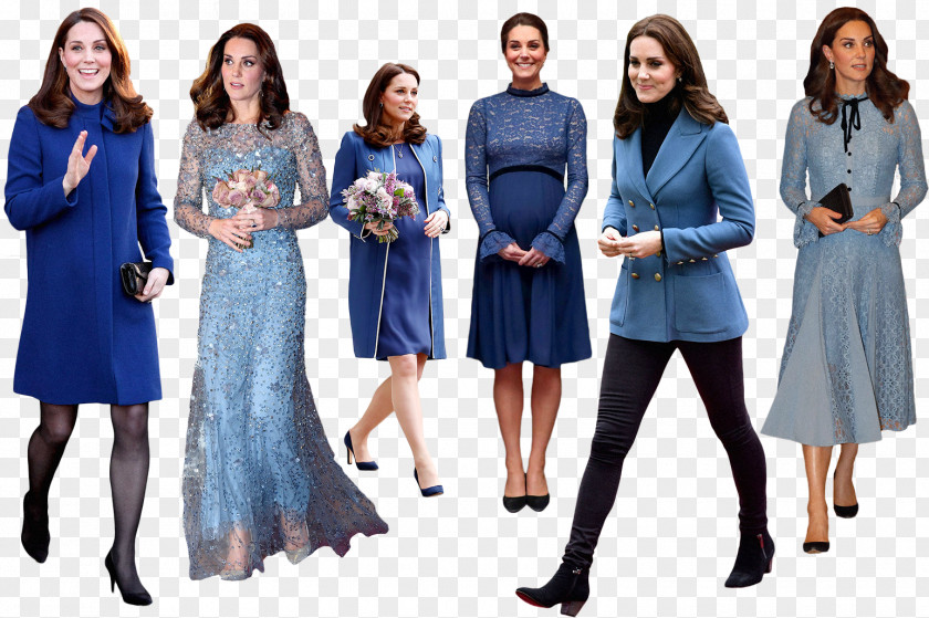 Dress Maternity Clothing Family Of Catherine, Duchess Cambridge Blue British Royal PNG