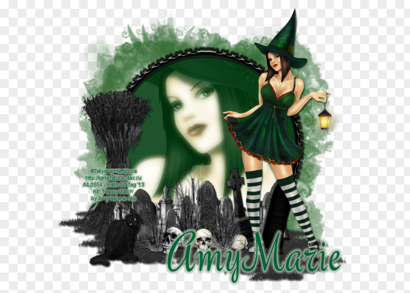Green Witch Legendary Creature PNG