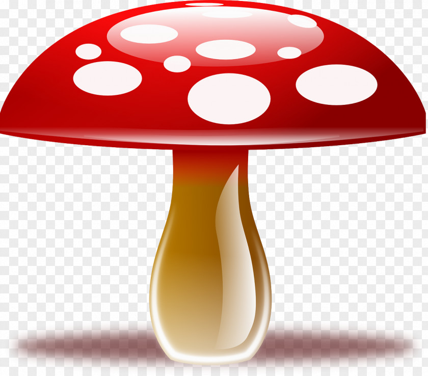 Red Mushroom Edible Clip Art PNG