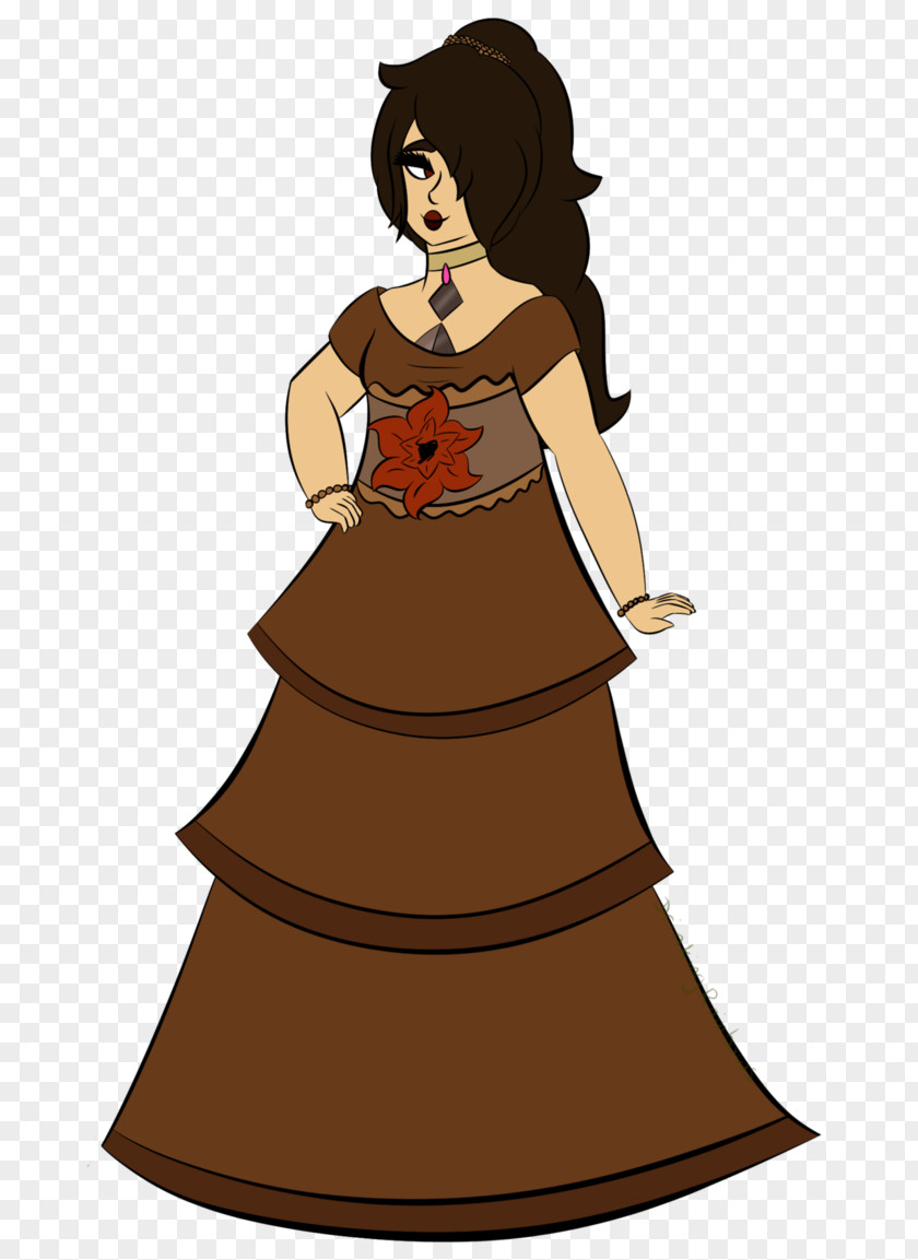 Brown Posters Clip Art Costume Design Illustration Gown PNG