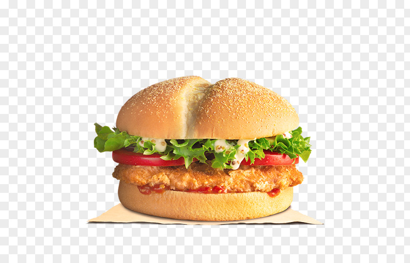 Burger King Hamburger Cheeseburger TenderCrisp Chicken Sandwich Fast Food PNG