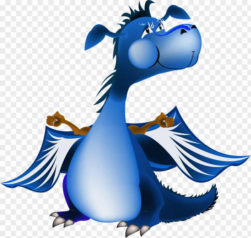 Clip Art Blue Dragon Image Vector Graphics PNG