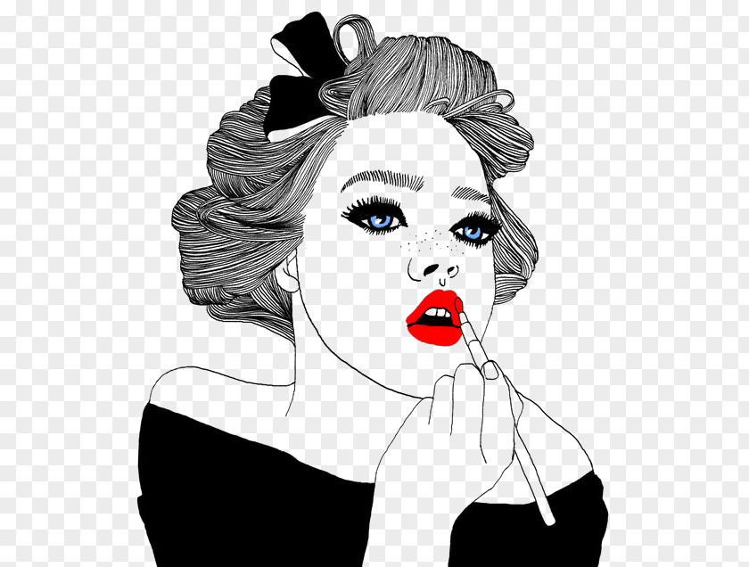 Make-up Woman Drawing Lip Illustrator Cosmetics Illustration PNG