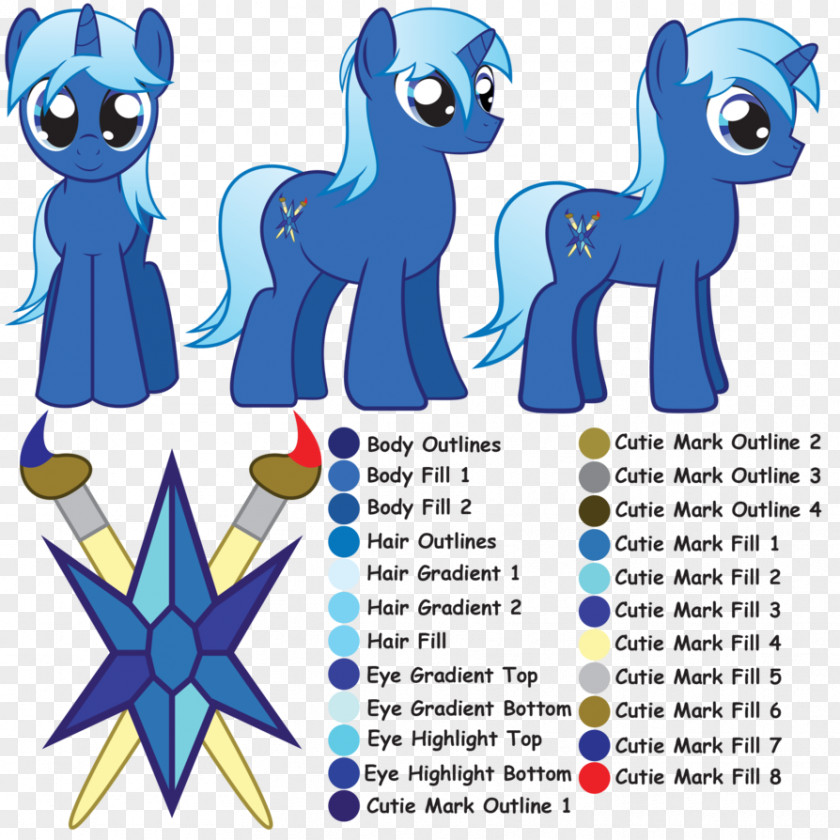 Overbearing Vector Pony Clip Art Illustration Digital PNG