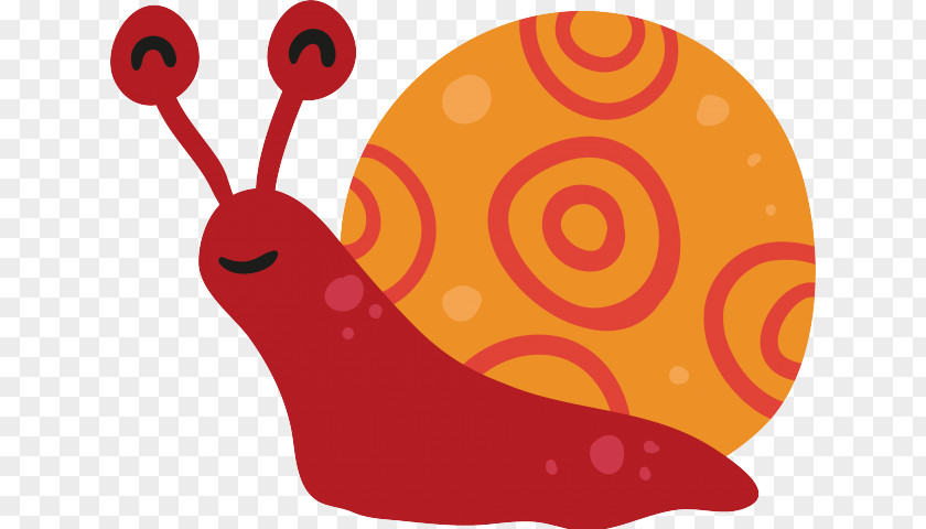 Sea Snail Red Cartoon PNG