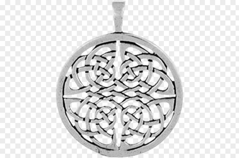 Silver Locket Celtic Knot Circle PNG