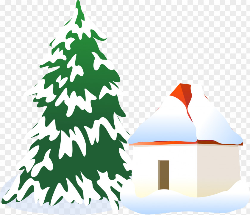 Snow Christmas Tree Pine PNG