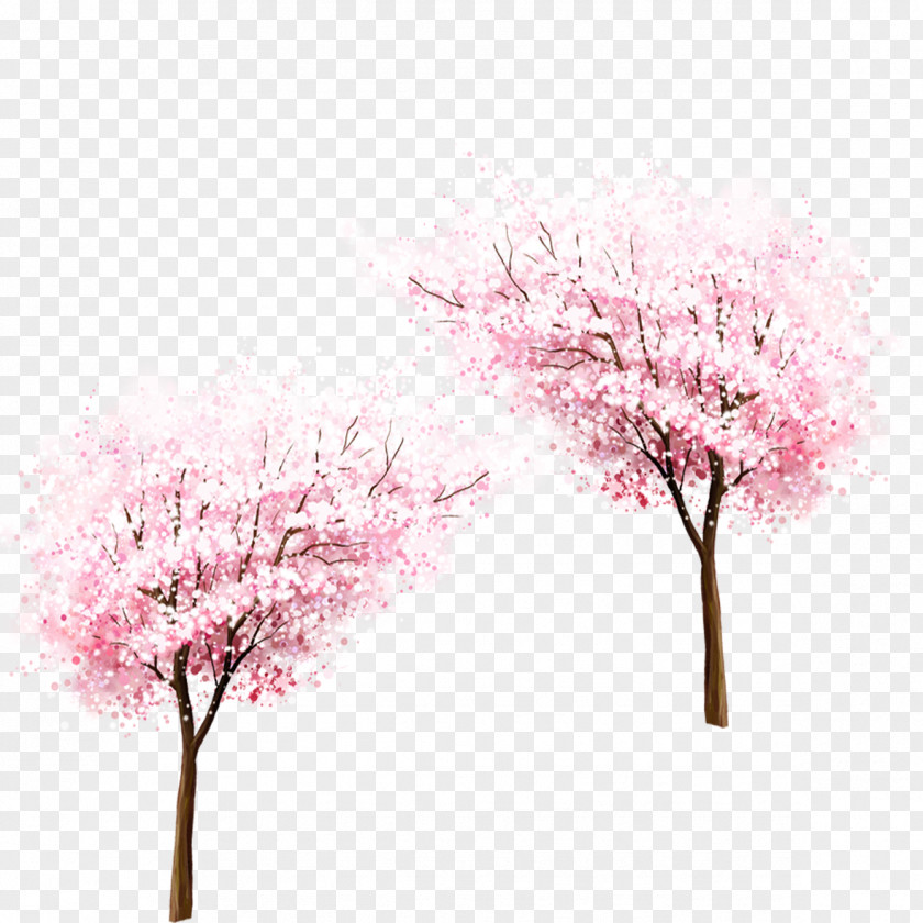 String Of Light Elements Cherry Blossom Laptop MacBook Air Spring PNG