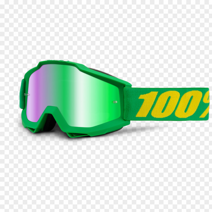 100 Off Goggles Glasses Anti-fog Green Mirror PNG