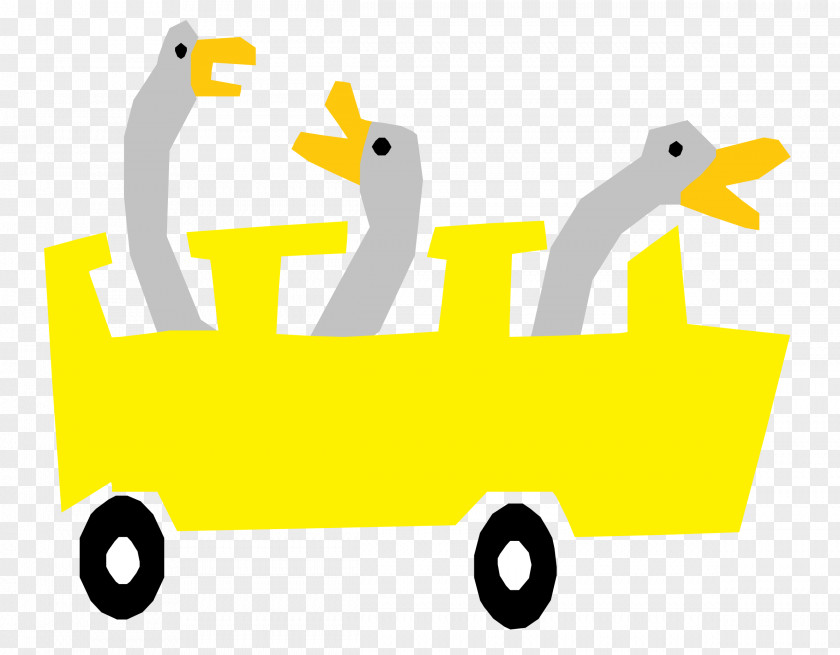 Bus Duck Goose Clip Art PNG