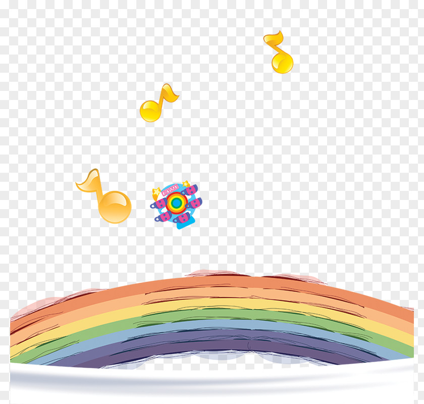 Cartoon Rainbow Graphic Design PNG