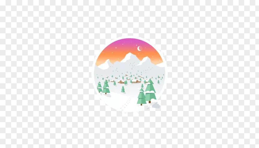 Flat Cartoon Winter Design Animation PNG