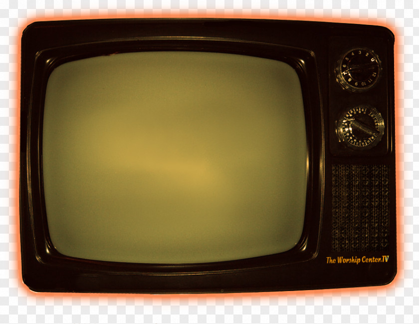 High Resolution Television Tv Icon Set Yellow Rectangle PNG