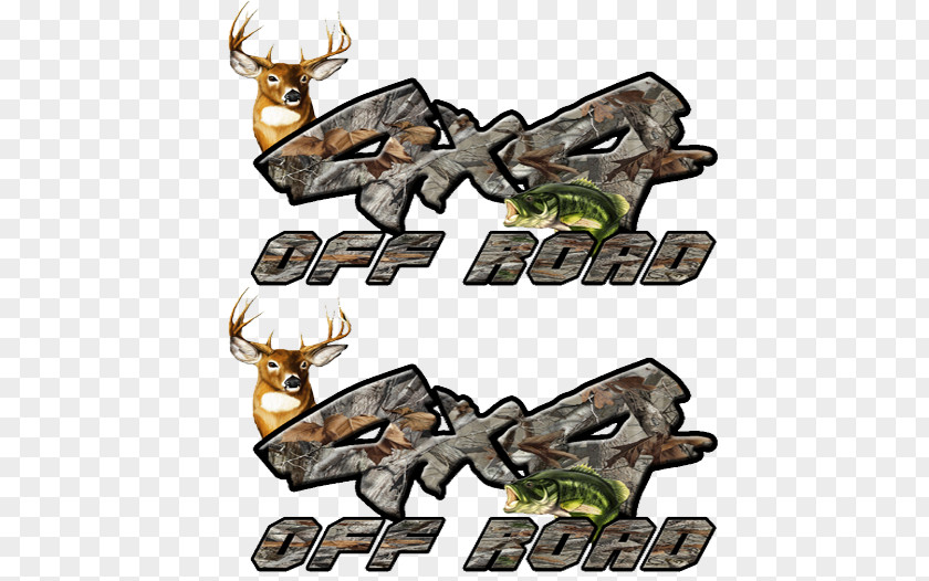 Offroad Sticker Decal Four-wheel Drive Deer United States Of America Product PNG