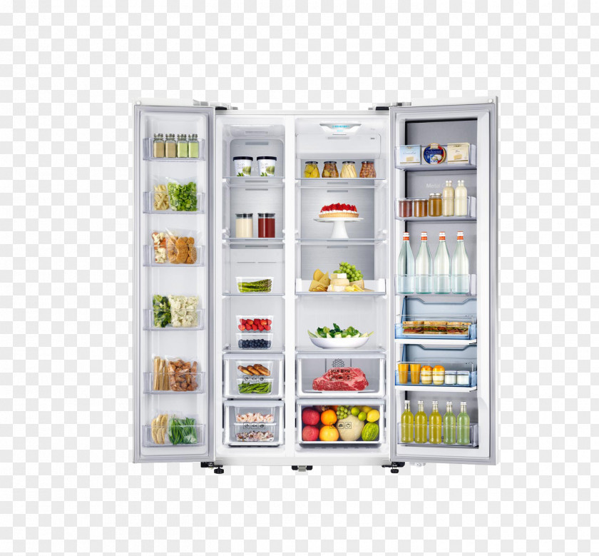 Refrigerator Home Appliance Food Samsung Haier PNG