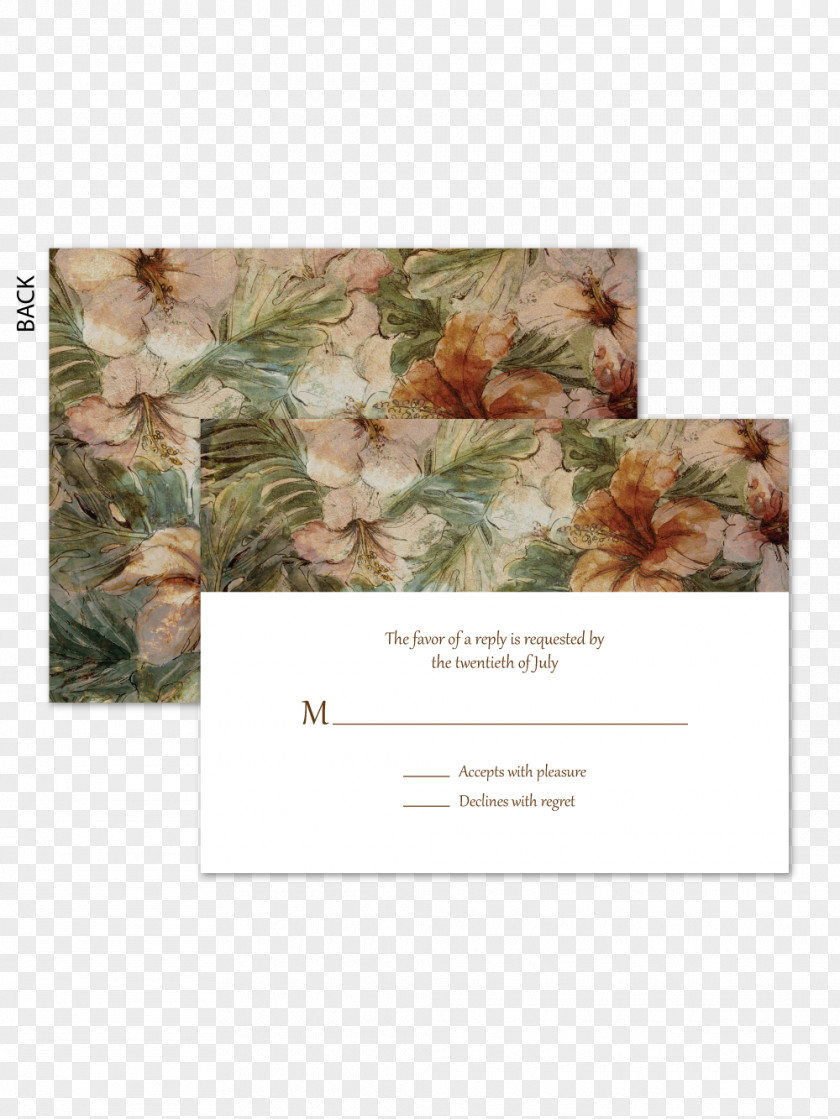 Romantic Invitations Floral Design PNG