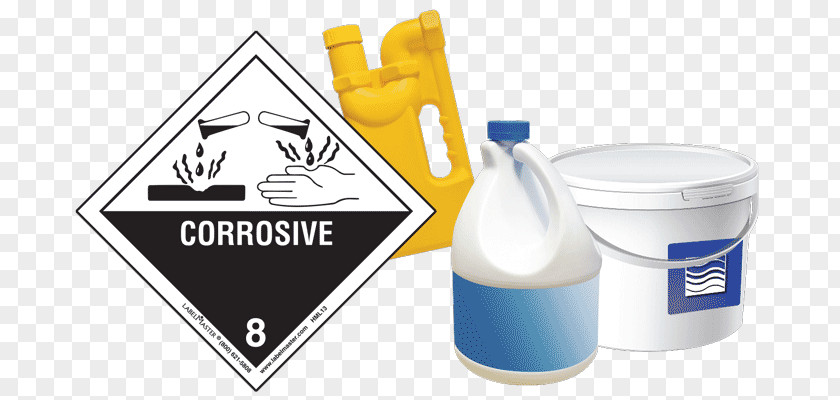 HAZMAT Class 8 Corrosive Substances Dangerous Goods UN Number Label PNG