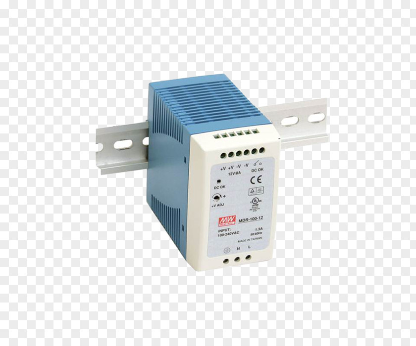 Mdr DIN Rail MEAN WELL Enterprises Co., Ltd. Switched-mode Power Supply Converters AC/DC Receiver Design PNG