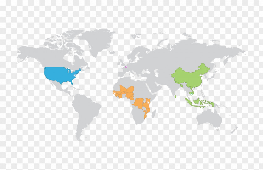 Padded World Map Globe PNG