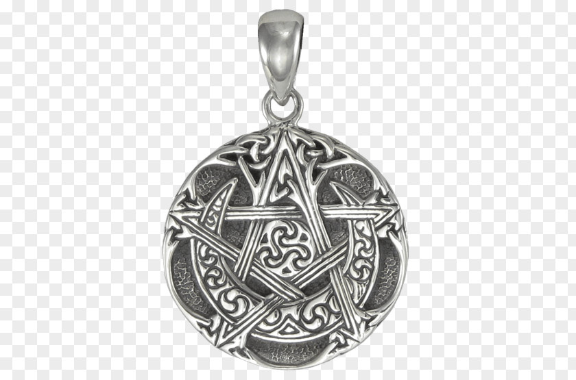 Silver Locket Pentacle Charms & Pendants Sterling Pentagram PNG