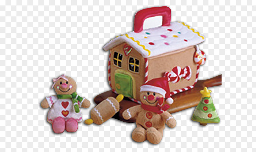 Christmas Gingerbread House Lebkuchen Stuffed Animals & Cuddly Toys Ornament PNG