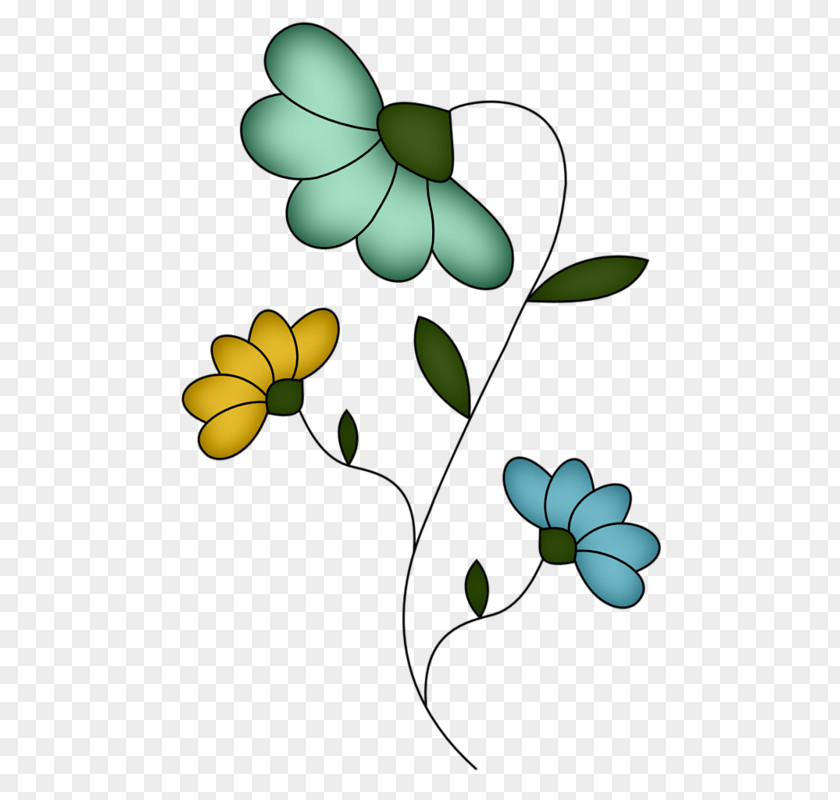 Cute Cartoon Flowers Drawing Clip Art PNG