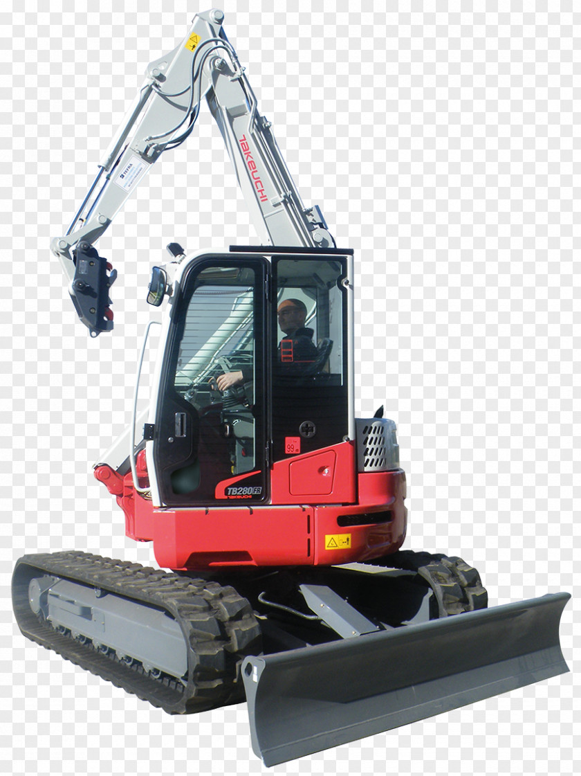 Excavator Machine Takeuchi Manufacturing Compact Bulldozer PNG