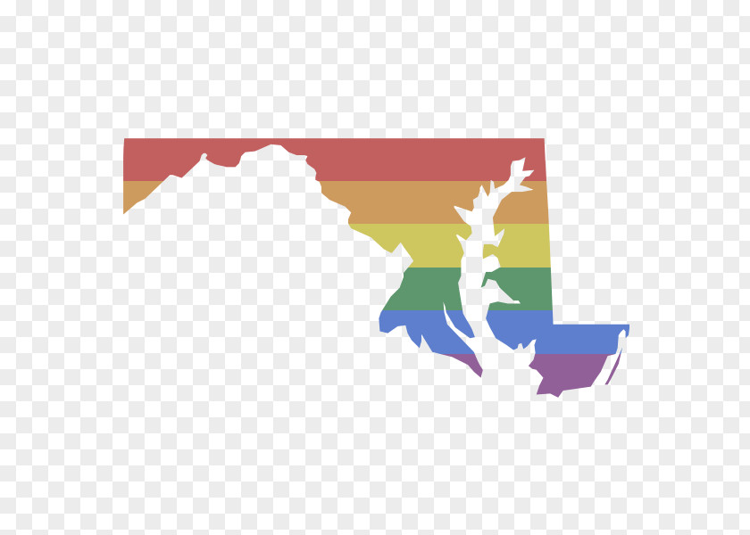 Flag Of Maryland Vector Map PNG