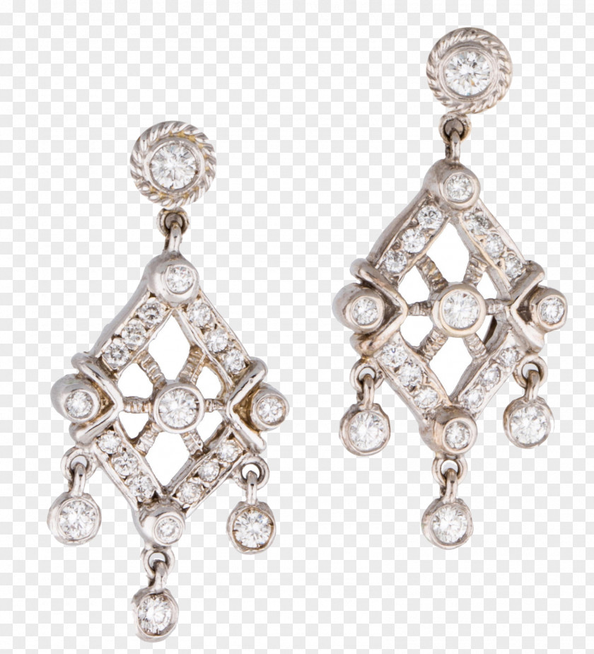 Silver Earring Pearl Body Jewellery PNG