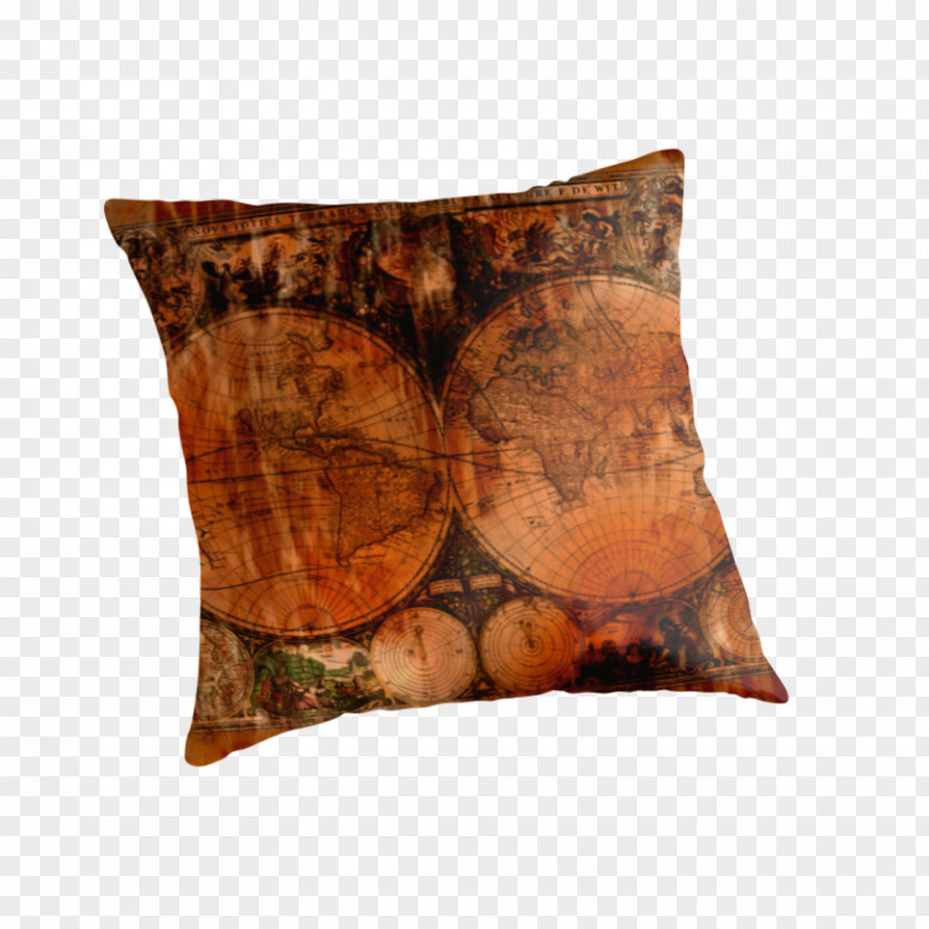 World Map Cushion Throw Pillows PNG