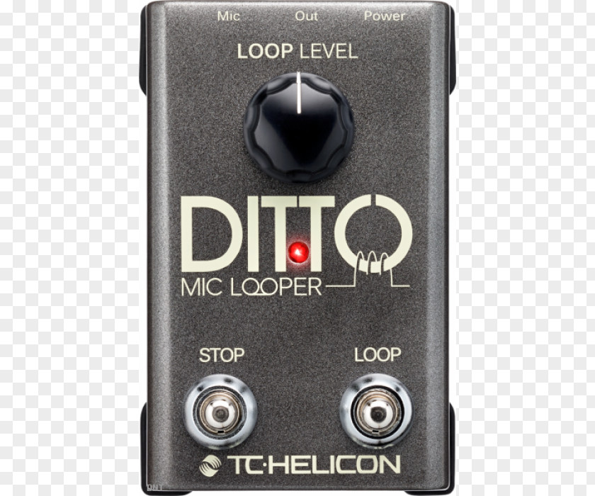 Microphone TC-Helicon Ditto Mic Looper Effects Processors & Pedals TC Electronic PNG