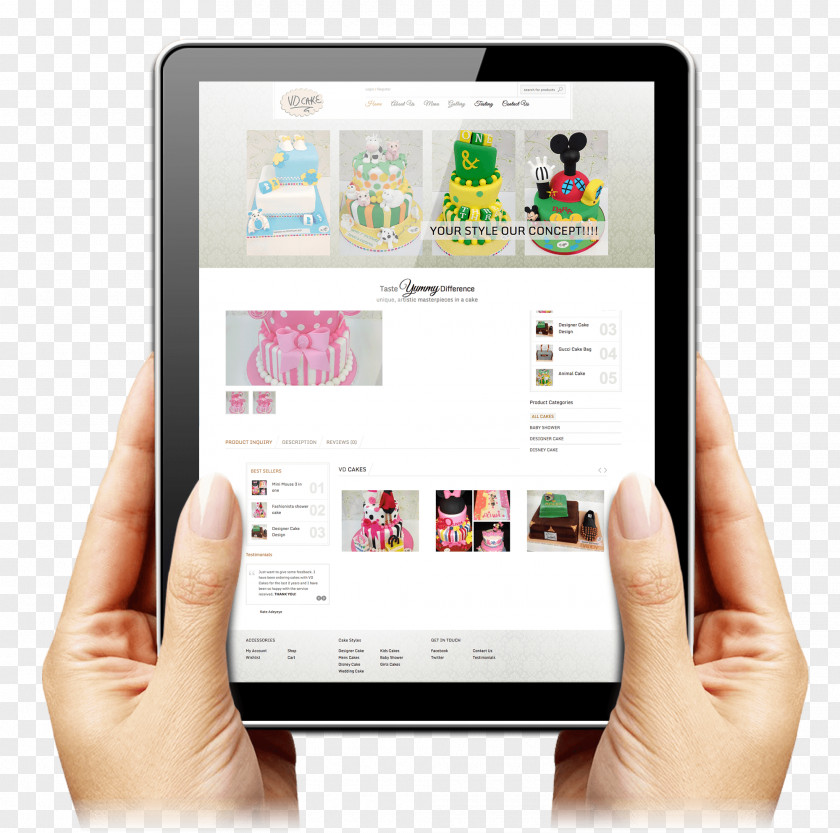 Tablet In Hands Image Responsive Web Design Development Mobile App Device PNG