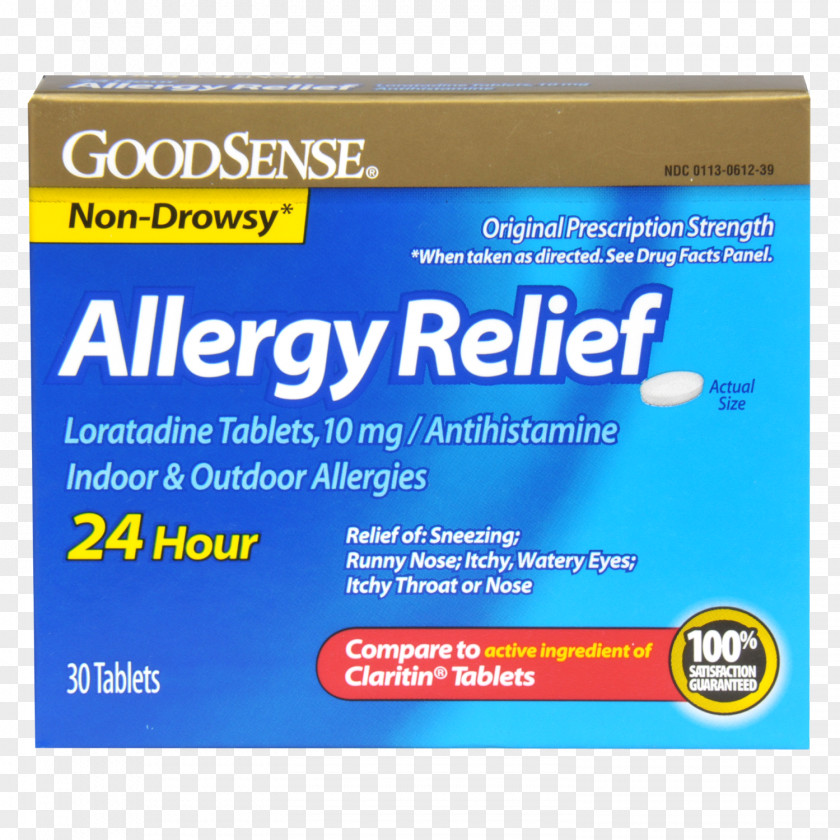 Allergy Relief (loratadine) Tablet Pharmaceutical Drug PNG