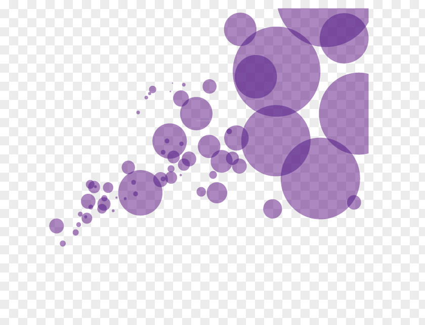 Vector Purple Circle Ink Brush PNG