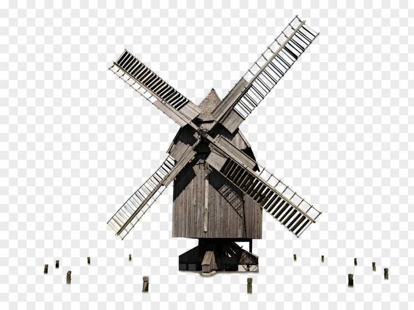 Windmill Wind Power PNG