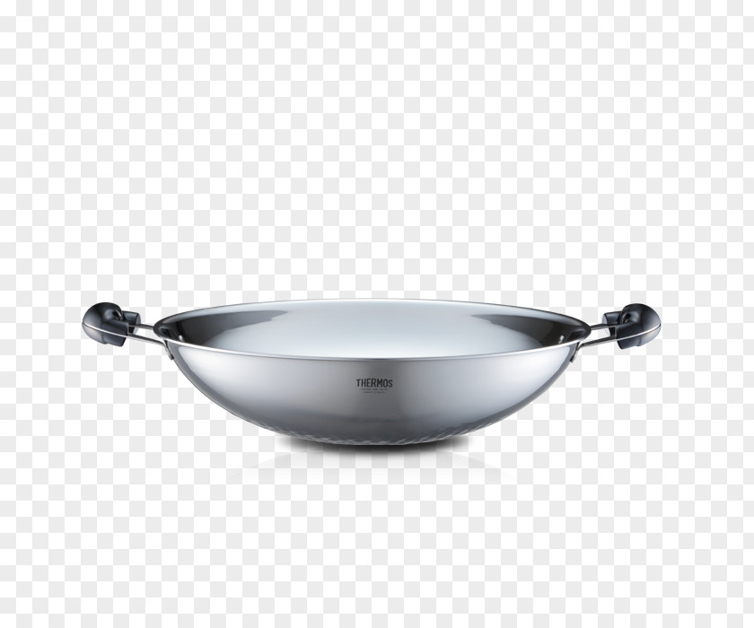 Frying Pan Wok Karahi Cookware Stainless Steel PNG