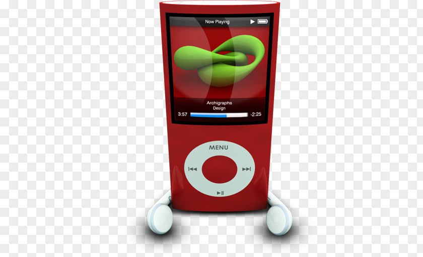 IPodPhonesRed Ipod Multimedia Media Player PNG