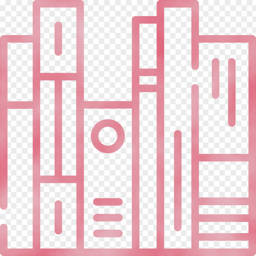 Logo Angle Line Pattern Pink M PNG